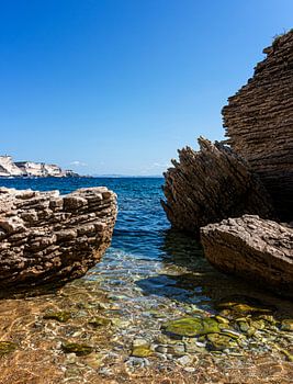 Falaises de calcaire à Bonifacio