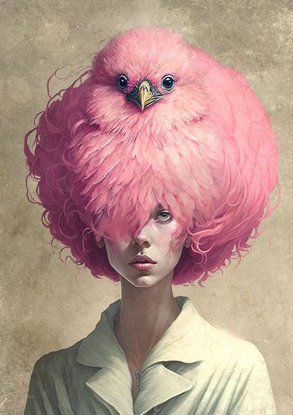 Pink chick by Mirjam Duizendstra