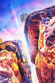 Colorfull Digital Art - Schrammsteine in Bad Schandau von Jakob Baranowski - Photography - Video - Photoshop