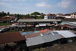 Marché traditionnel dans le sud du Laos
