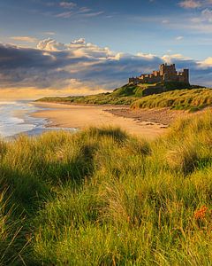 Sonnenaufgang in Bamburgh Castle