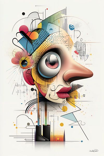 artful and funny whimsical caricature by Gelissen Artworks