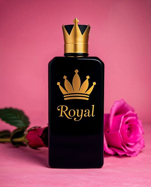 Royal Flacon (Flakon) mit Rose und Krone von Liona Toussaint