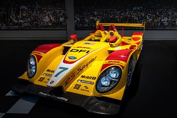 Le Mans Porsche RS Spyder Langstreckenrenner in Gelb und Rot