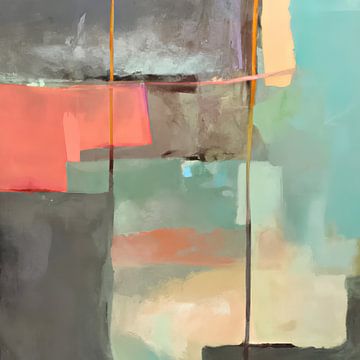 Moderne vormen en lijnen in pastelkleuren van Studio Allee
