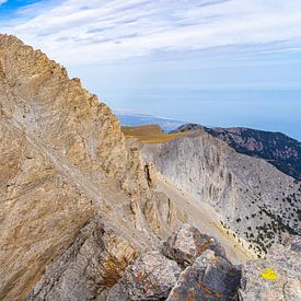 Mytikas, le plus haut sommet de Grèce, dans le PN du Mont Olympe sur Jessica Lokker