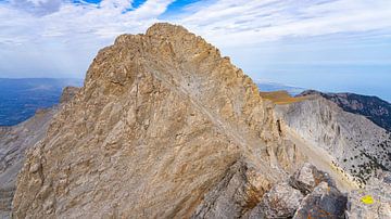 Mytikas, hoogste bergtop van Griekenland, in Mount Olympus NP