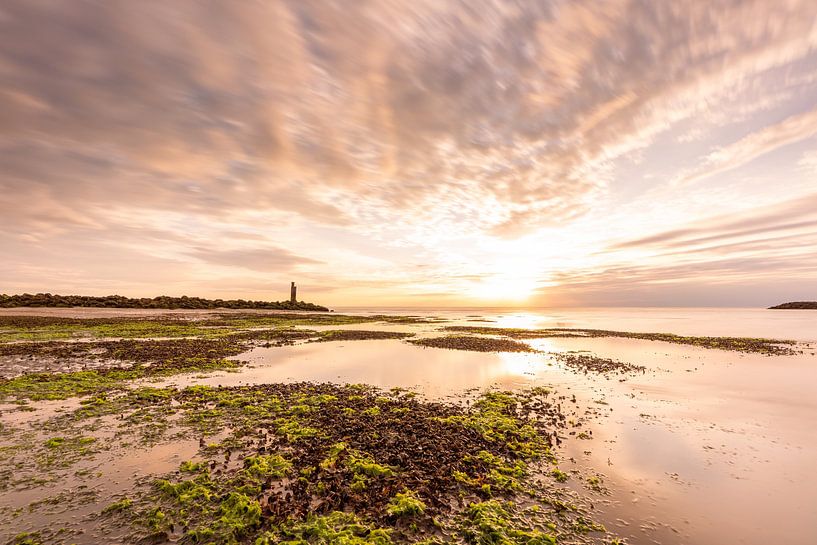 Evening at the Brouwersdam by Louise Poortvliet
