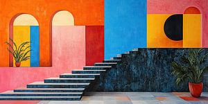 Surrealismus Innenarchitektur Architektur Design Geometrie