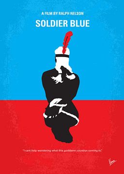 No136 My SOLDIER BLUE minimal movie poster by Chungkong Art