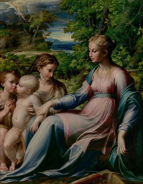 Virgin and Child with Saint John the Baptist and Mary Magdalene, Parmigianino by Masterful Masters