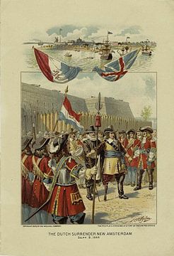 The Dutch surrender New Amsterdam, America, to the English by Patricia Hofmeester