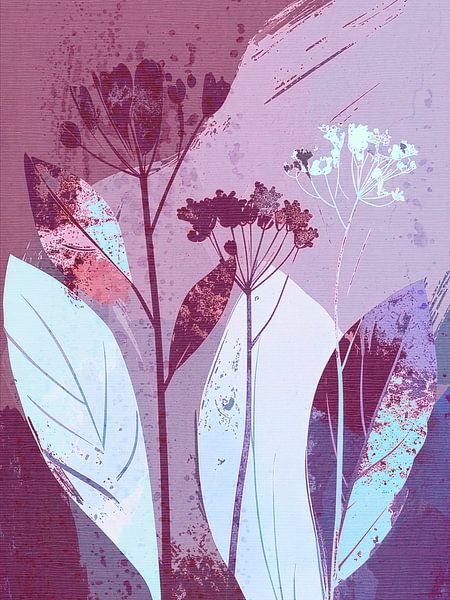 Modernes verträumtes Gemälde von Fluitenkruid von Studio Pieternel