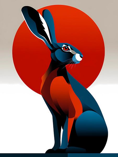 Kaninchen - Stylische Tiersilhouetten-Kollektion, von Ariadna de Raadt-Goldberg