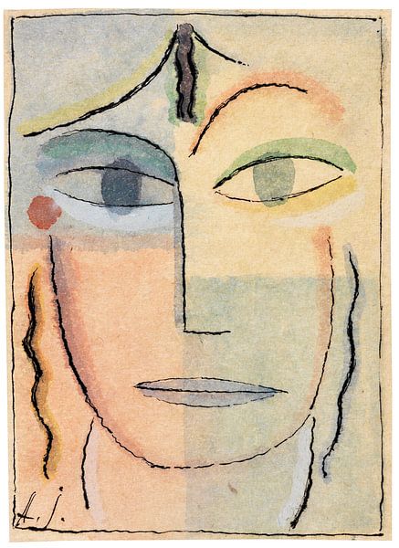 Weiblicher Kopf, Alexej von Jawlensky, 1920-1923 von Atelier Liesjes