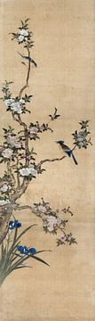 Chen Mei,Appelbloemen en vogels, Chinese vogels en bloemen Schil
