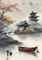 Nautische charme Japans dorpsleven per boot