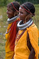 Colorful women of the Gadaba tribe
