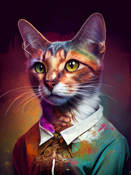 cats art by rinda ratuliu