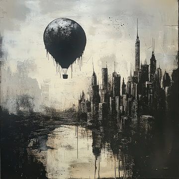 City and balloon van Natasja Haandrikman