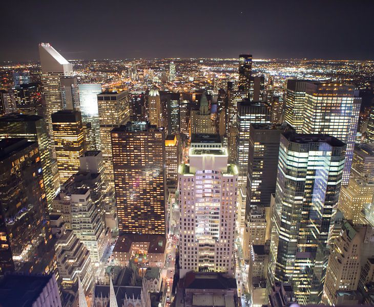 Midtown Manhatan Skyline, New York van Maarten Egas Reparaz