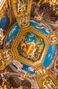 Painting on the ceiling of the Vatican Museum in Rome by Lizanne van Spanje thumbnail