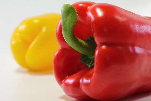 Red and yellow peppers
