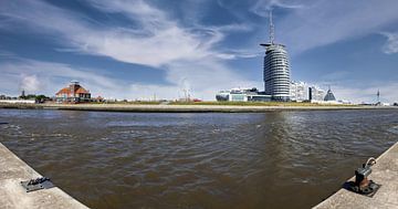 Bremerhaven Havenwelten Skyline Panorama van Frank Herrmann
