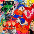 Never Give up - Ultra HD - Motiv Donald - Banksy Hommage von Felix von Altersheim Miniaturansicht