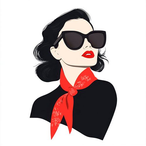 Elegantie in zwart en rood