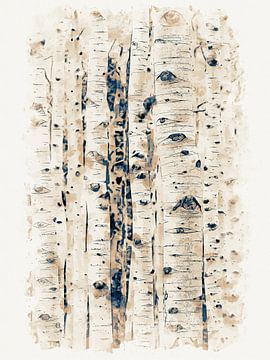 Birch Forest no. 2 by Apolo Prints