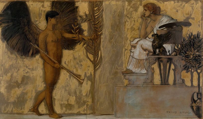 Franz von Stuck - Hommage an die Malerei (1889) von Peter Balan