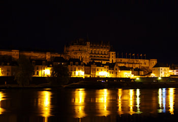 Kasteel Amboise by night