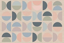 Mid-Century Bauhaus Bogen Rundungen Geomtrie Abstraktion von Mad Dog Art