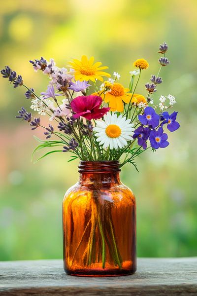 Bouquet de fleurs en verre par Poster Art Shop