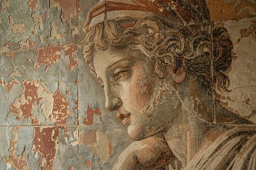 image greek goddess mural
