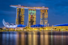 Skyline von Singapur von Bram de Jong