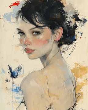 Das Mädchen mit dem Schmetterling von Carla Van Iersel