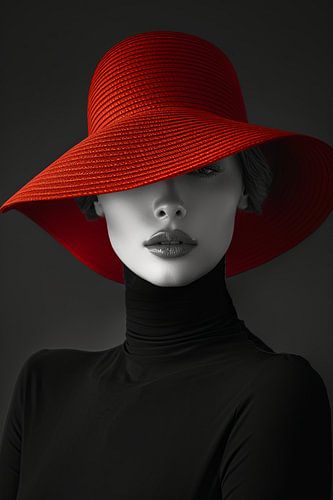 woman with hat