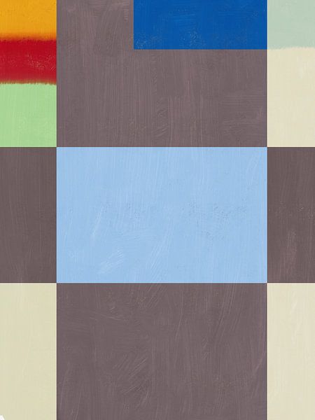 Geometric Shapes With A Muted Color Palette Of Grey by Little Dean