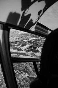 Vol en hélicoptère pendant l'hiver islandais sur Guido Boogert