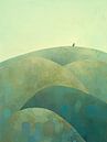 Minimalistisch Landschap | Quiet Horizon, Lonely Soul van ARTEO Schilderijen thumbnail
