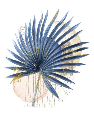 Gold & Blue - on White