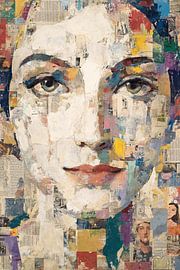 Unique Woman Portrait With Textures