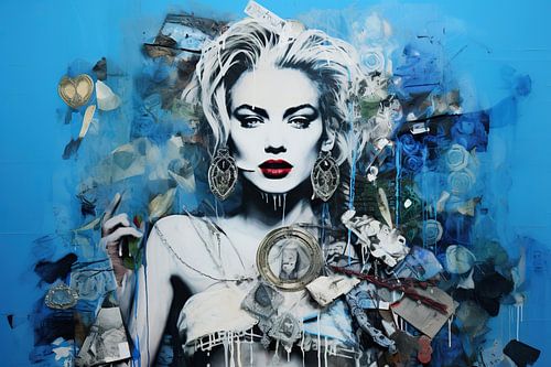 Blauw ingepakte elegantie