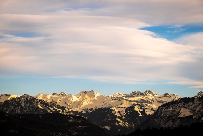 View on the on the Uri Alps, in the Swiss Alps by José IJedema