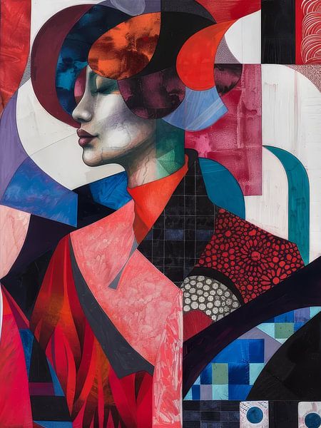 Abstrait d'une femme Style abstrait par TOAN TRAN