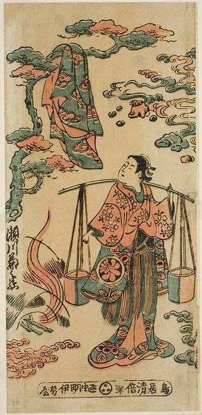 Torii Kiyomasu II - De acteur Segawa Kikunojo I als Mizue Gozen van Peter Balan