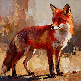 Wildlife - Untamed Grace - Fox 3 by Johannas Art Creations