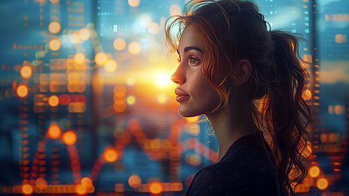 Vrouw kijkt terug op haar succesvolle carrière